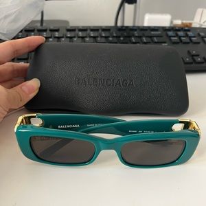 Balenciaga Green Dynasty Sunglasses